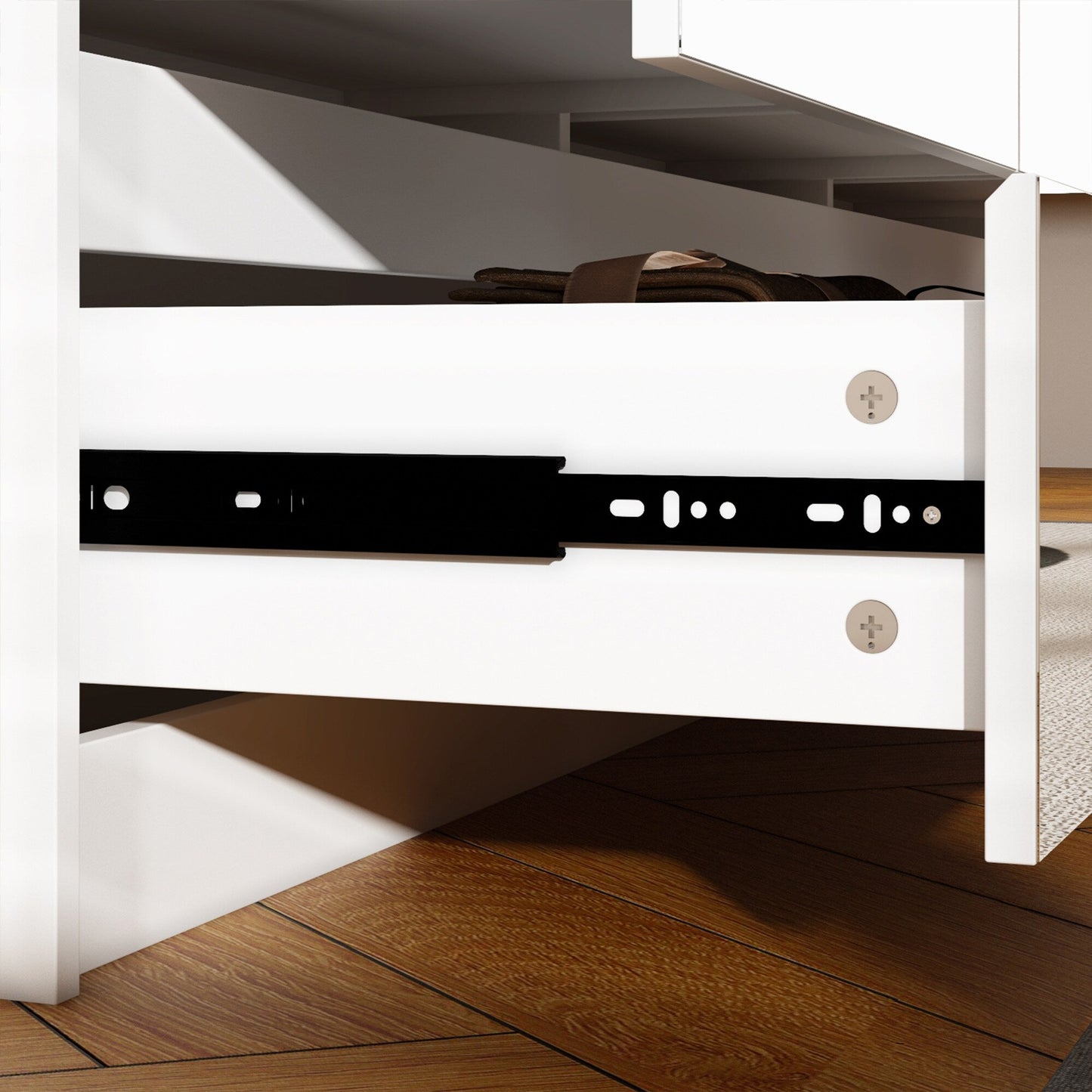 63W 9 Drawer Dresser Accent Dresser for Living Room Bedroom Chest