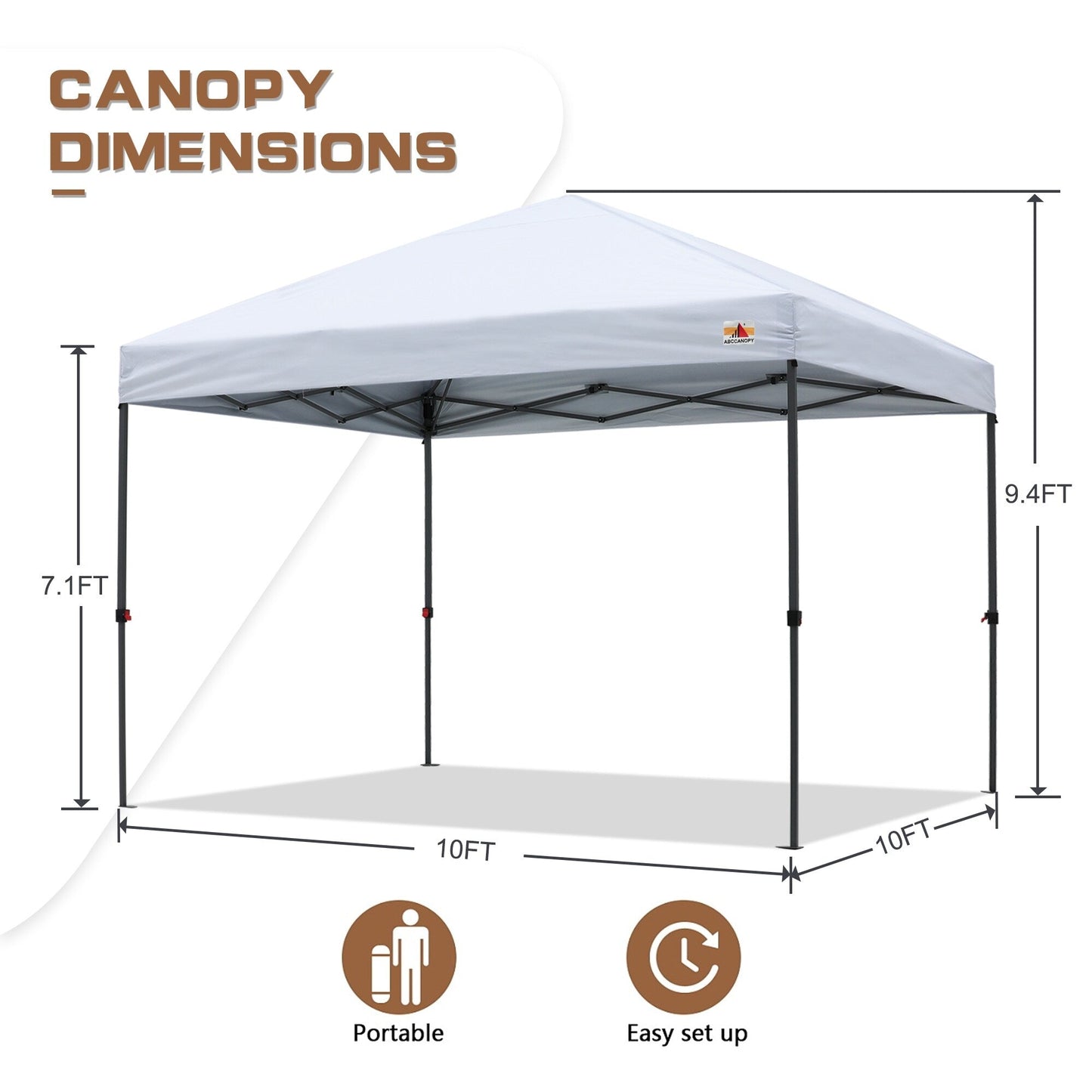 ABCCANOPY Durable Easy Pop up Canopy Tent Outdoor canopy tent