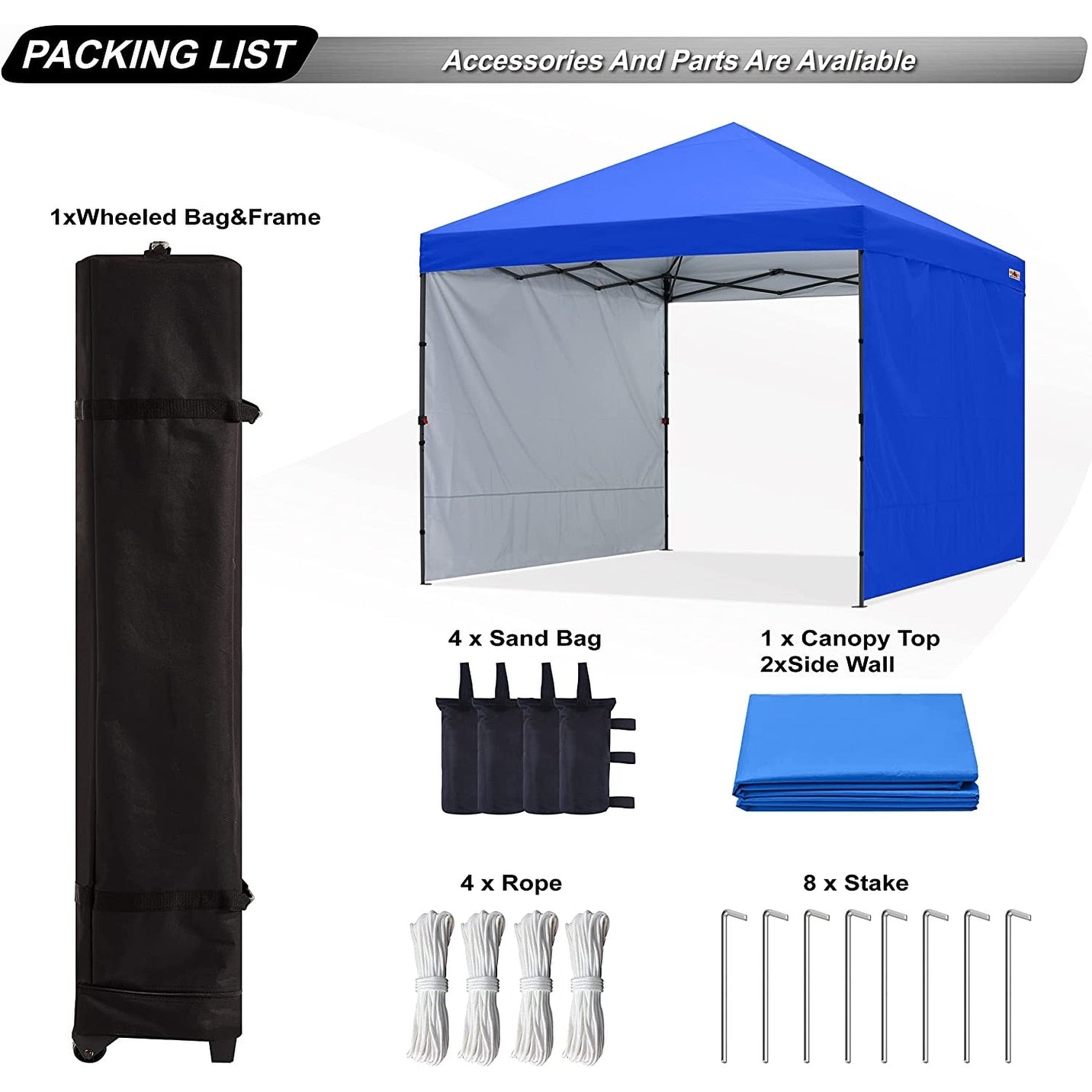 ABCCANOPY Durable Easy Pop up Canopy Tent Outdoor canopy tent