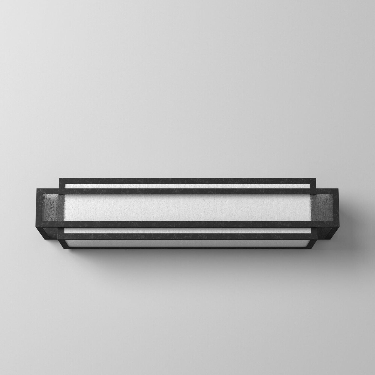 Lavery Camden Square Aged Charcoal & Seeded Glass 3 Light Bath Bar