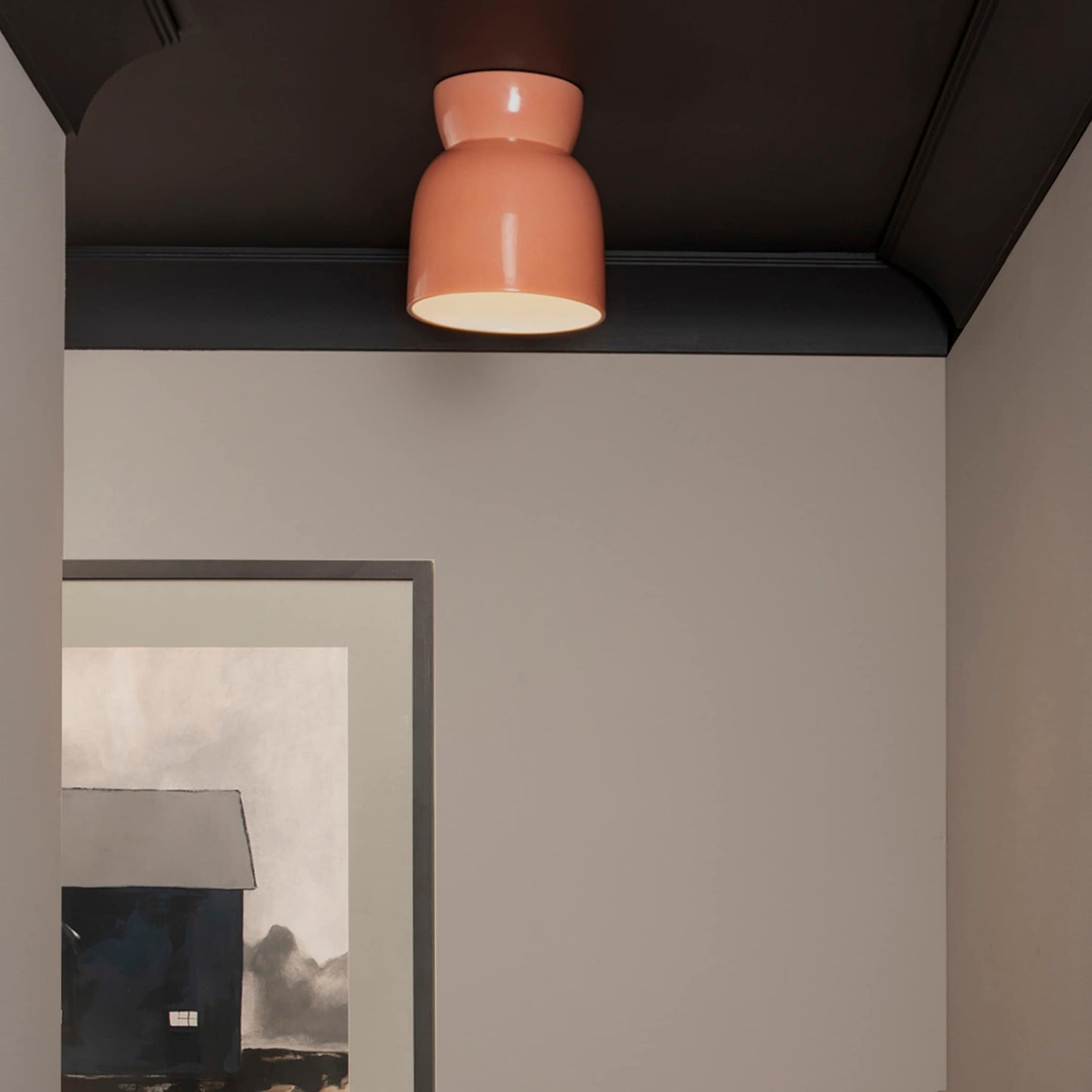 Ceramic Hourglass Flush-Mount