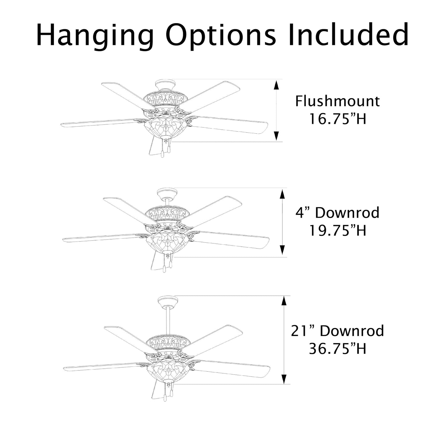 Copper Grove Guasipati 52-inch Tiffany-style Magna Carta Ceiling Fan - 52L x 52W x 16.5