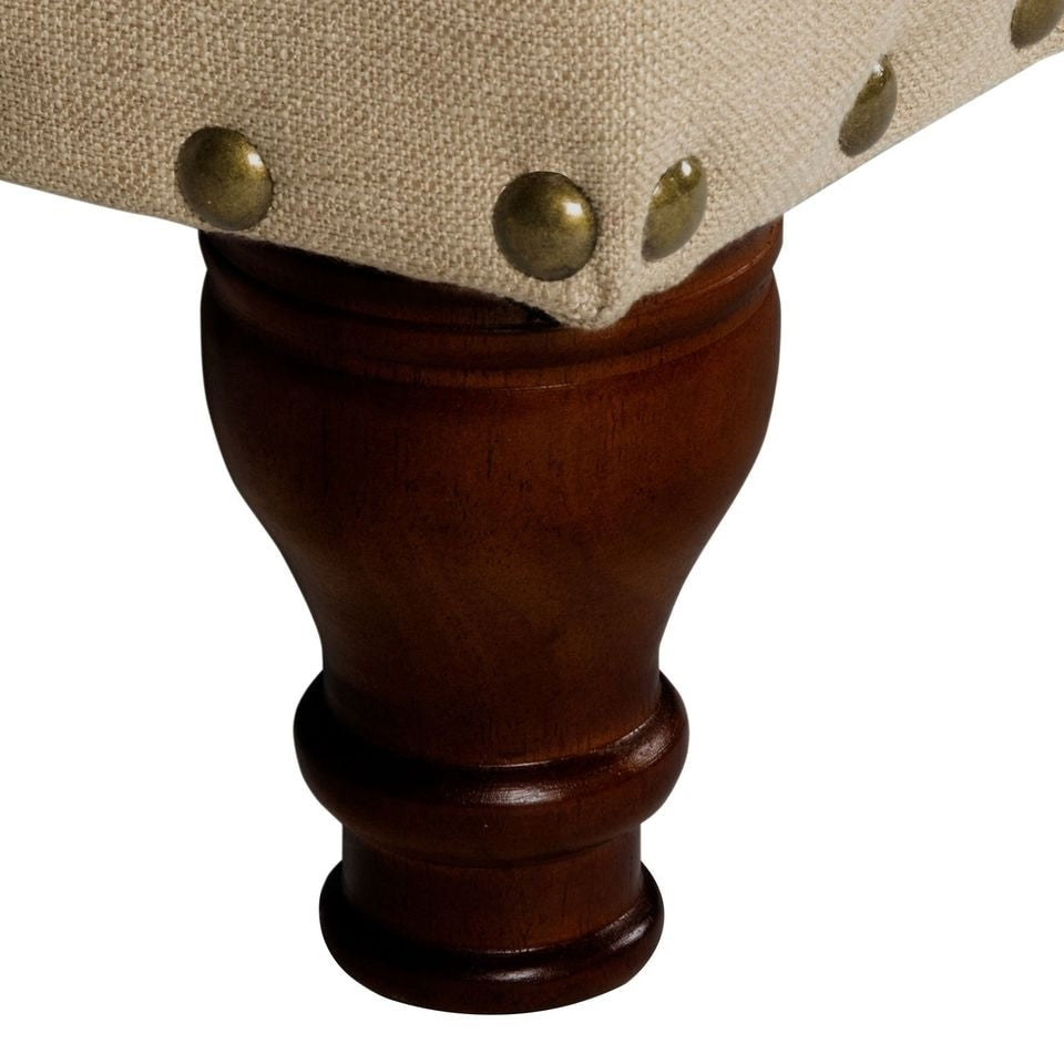 Copper Grove Muscari Upholstered Storage Bench with Nailhead Trim