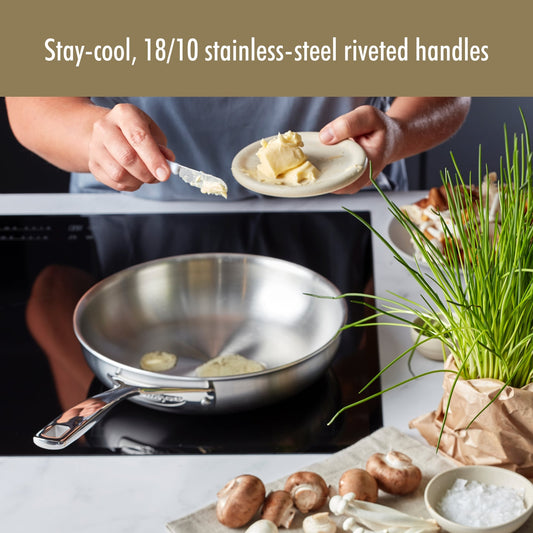 DEMEYERE Essential 5-ply Stainless Steel Fry Pan