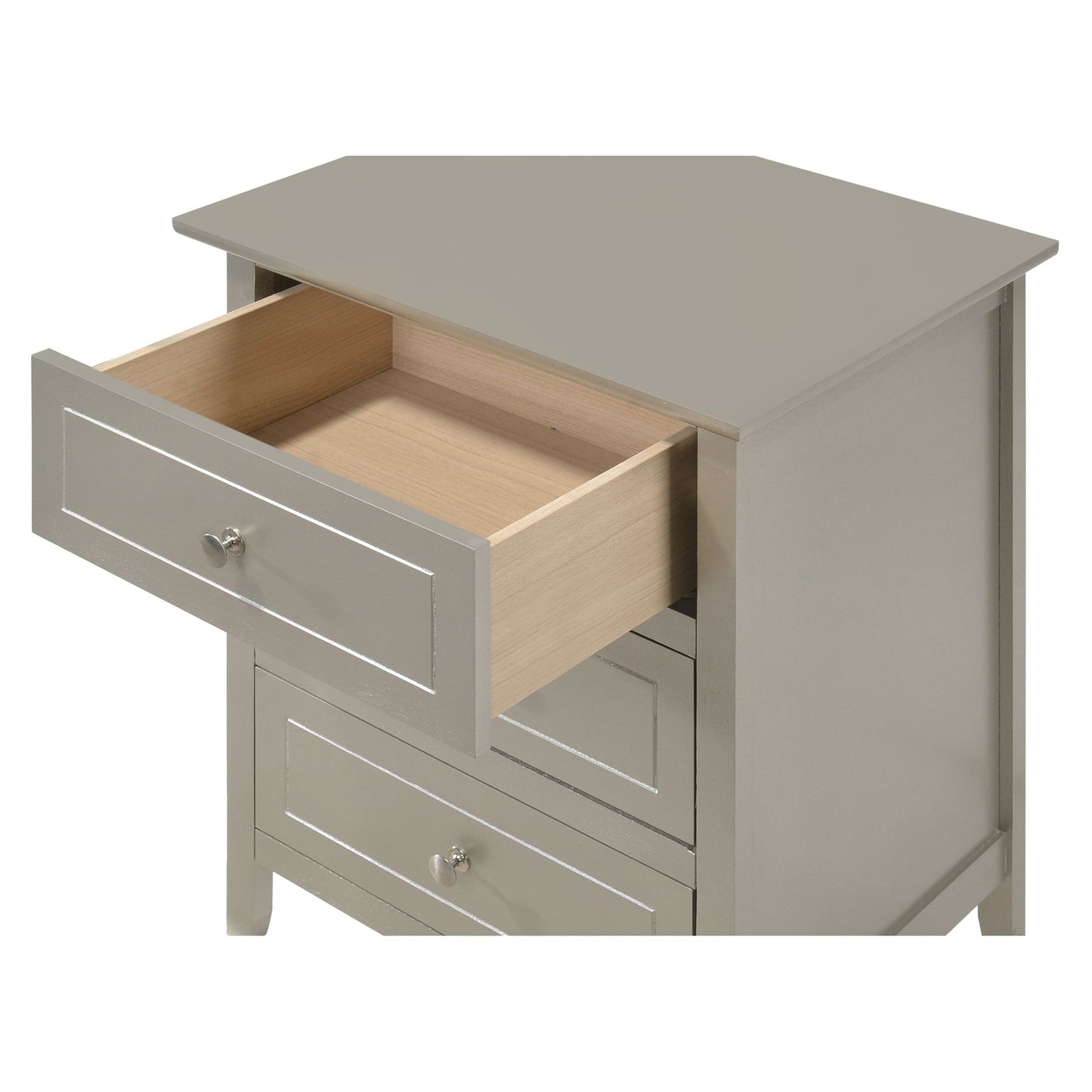 Daniel 3-drawer Transitional Wooden Nightstand