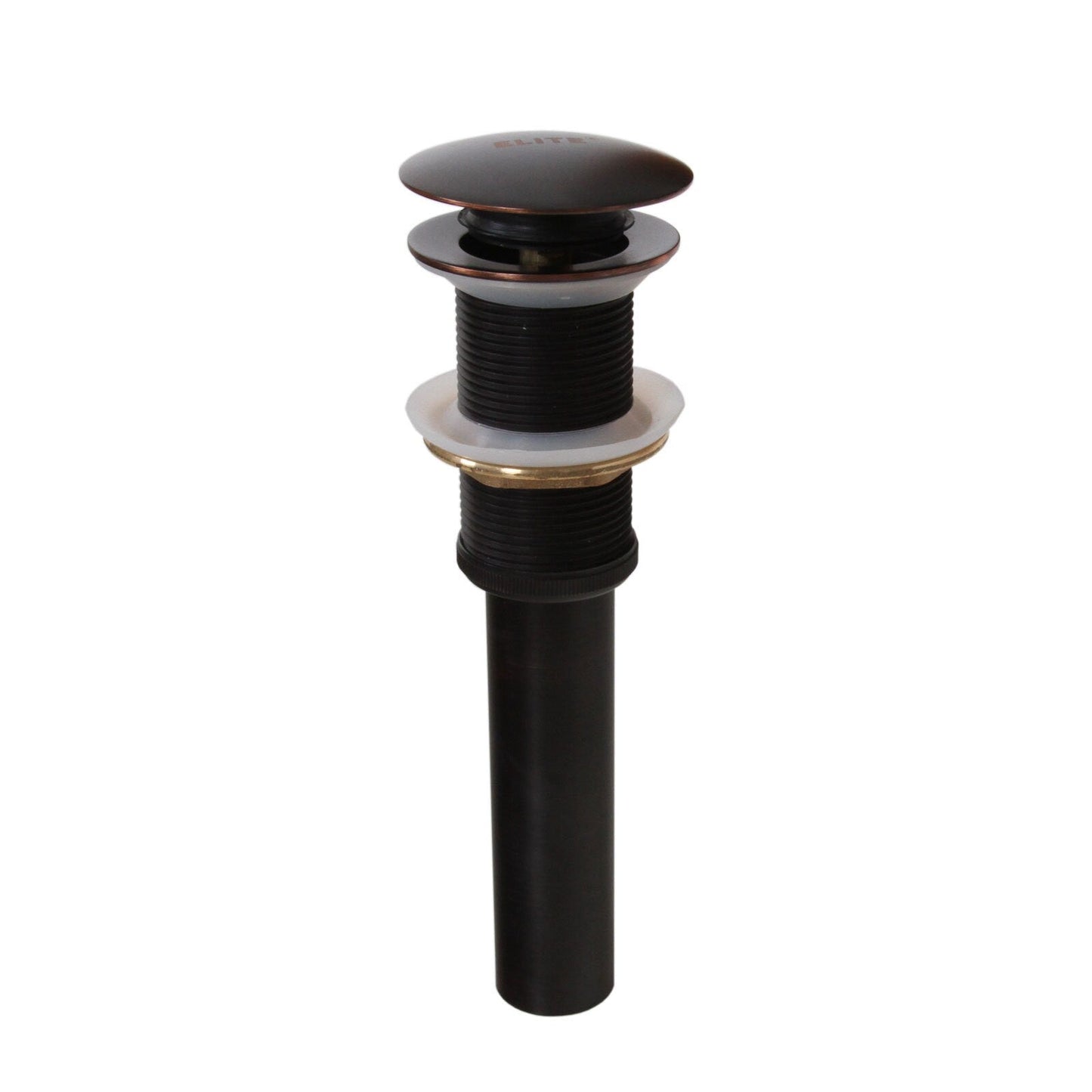Elite Oil-rubbed Bronze Tall Single-handle Bathroom Vessel Faucet and Pop-up Drain
