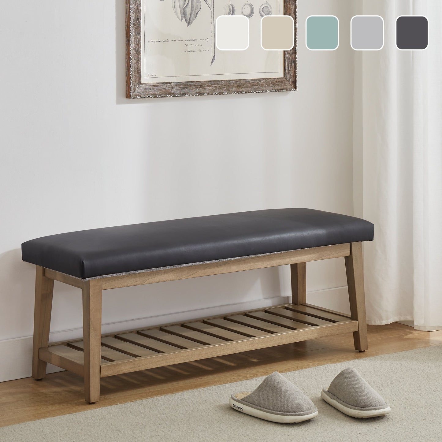 Entryway Shoe Bench Storage Bench Upholstered Bench