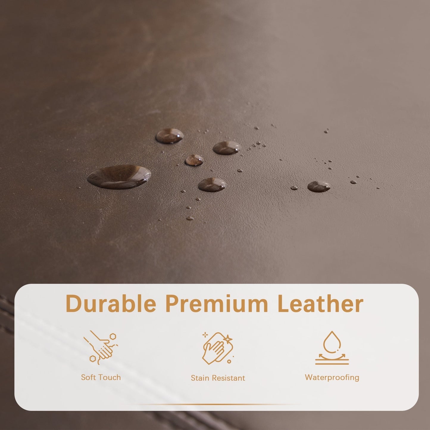 50.3 x 17.50 x 18 Upholstered Rectangular Storage Ottoman-Faux Leather