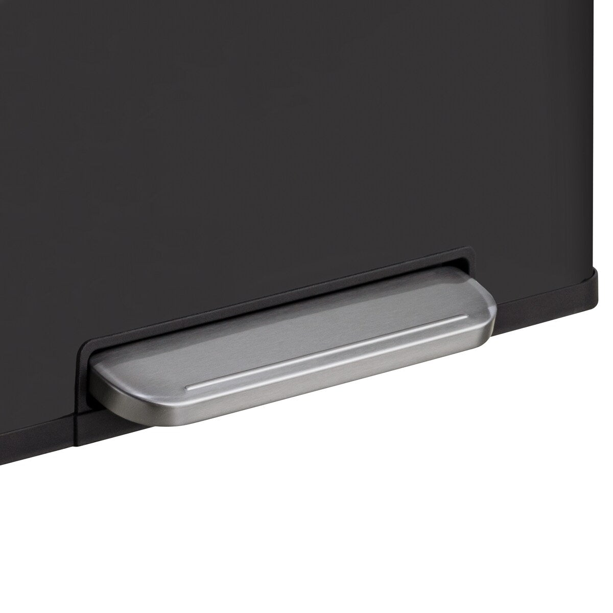 Qualiazero 16 Gal (8 Gal dual unit) Rectangular Recycle Step Can - Stainless Steel