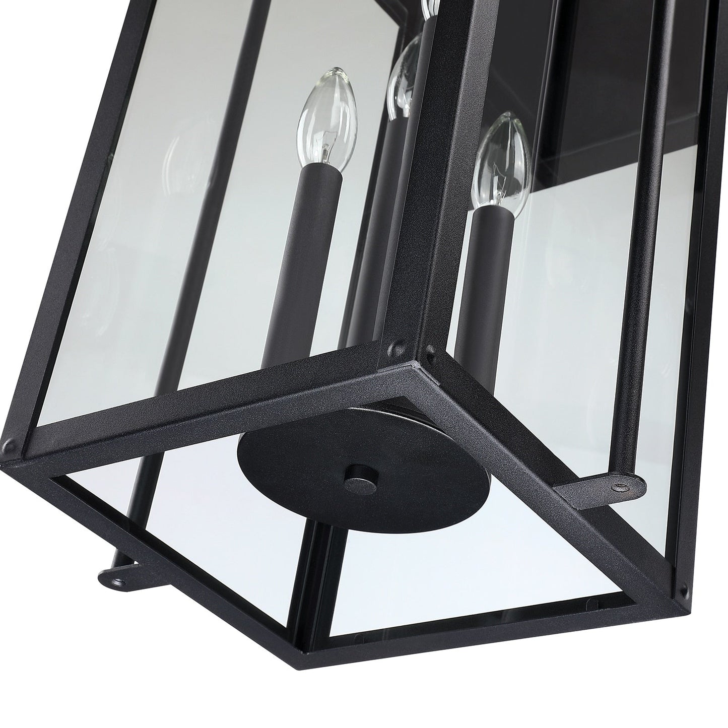 Brits Black Outdoor Wall Lantern Sconce Light