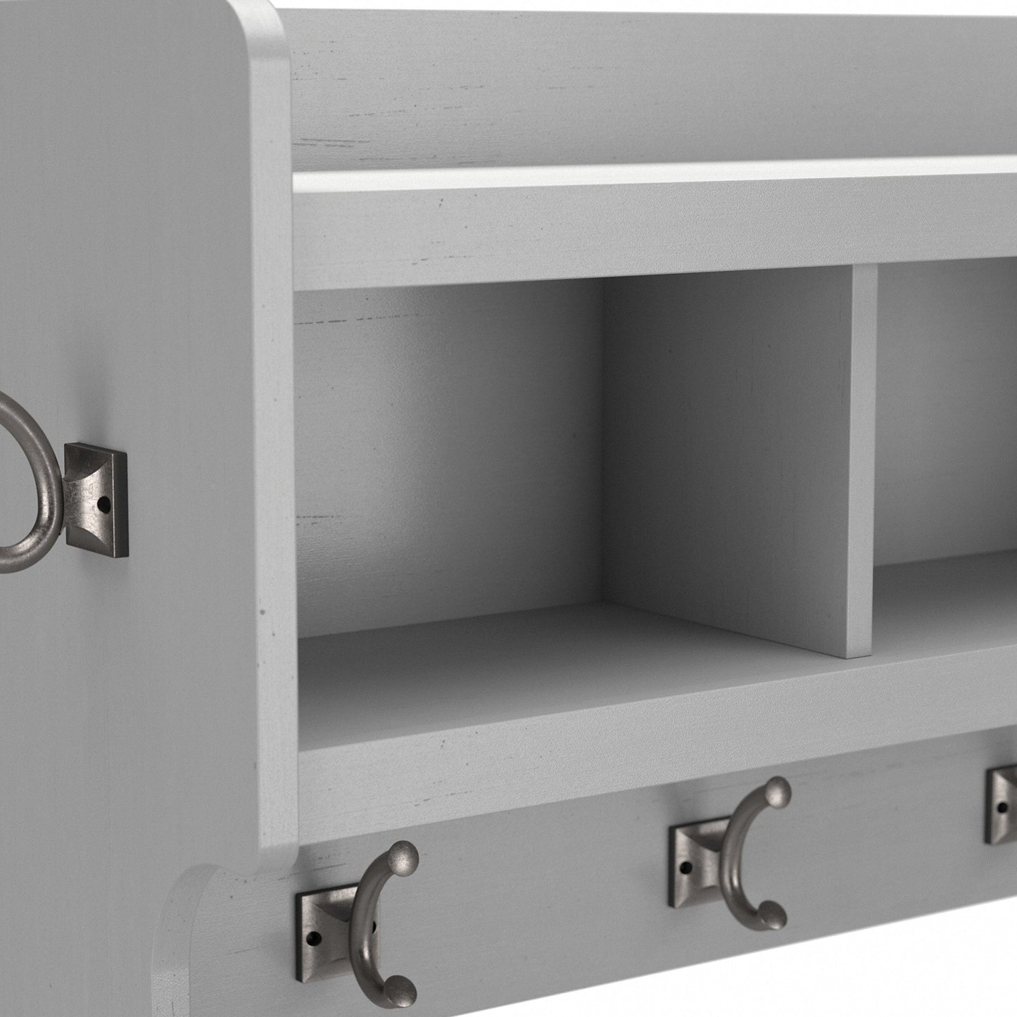 Woodland 40W Wall Mounted Coat Rack with Shelf by Bush Furniture