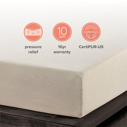6 inch Memory Foam Mattress By Crown Comfort