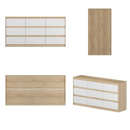 63W 9 Drawer Dresser Accent Dresser for Living Room Bedroom Chest