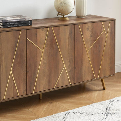 63'' W Wood Buffets and Sideboards Storage Cabinet