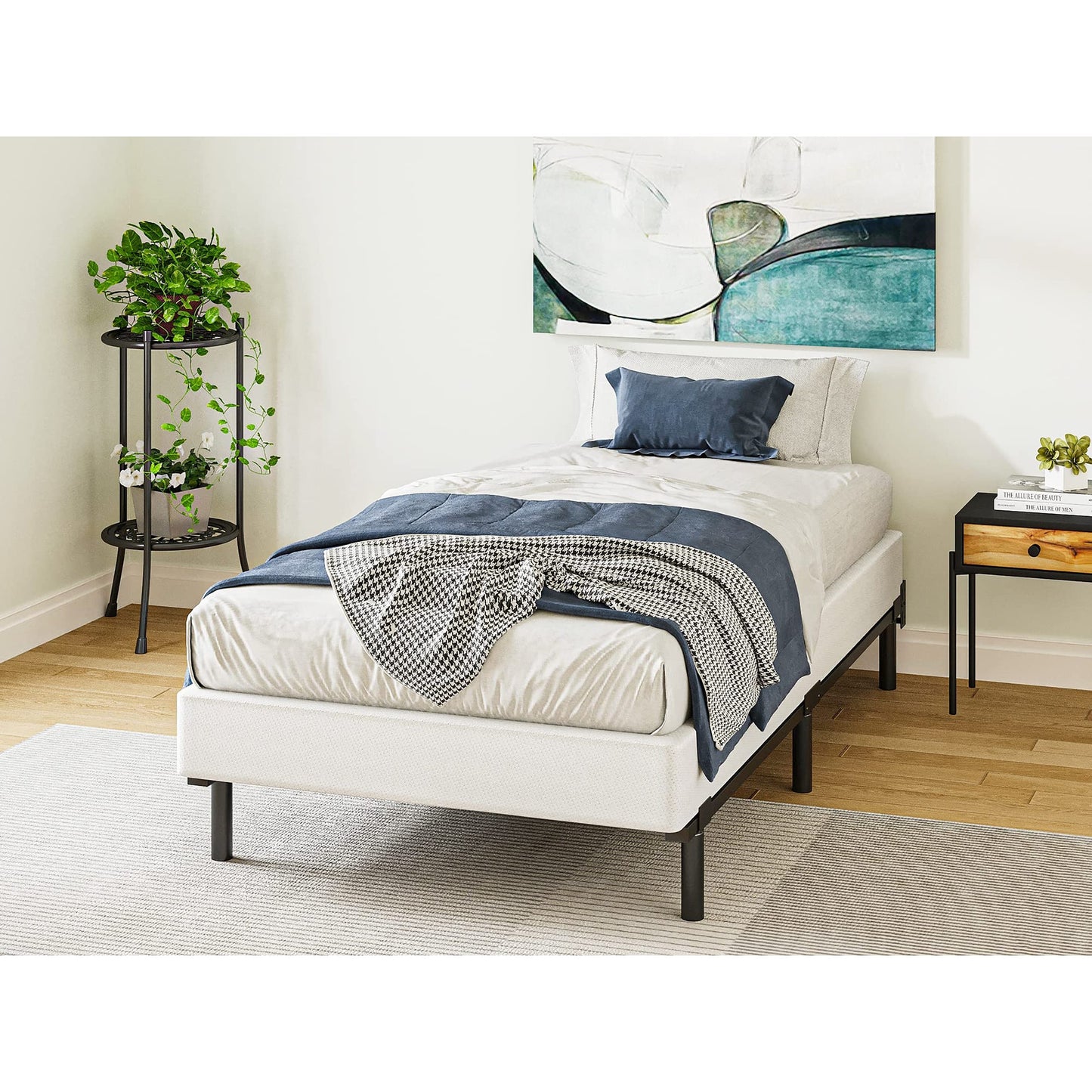 FSCHOS 7 Inch Metal Box Spring, Basics Mattress Foundation, No Legs