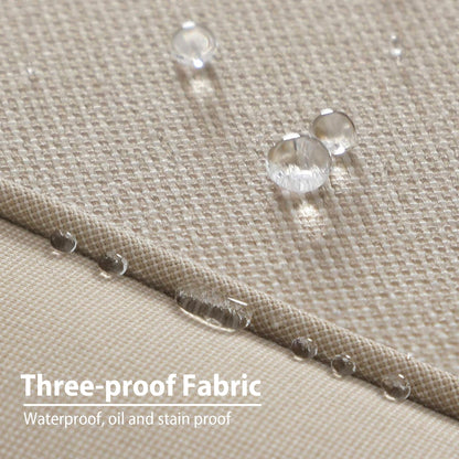 MAISON ARTS Cast Aluminum Dining Chairs/Patio Dining Set with Round Dining Table & 6 Cast Aluminum Patio Chairs