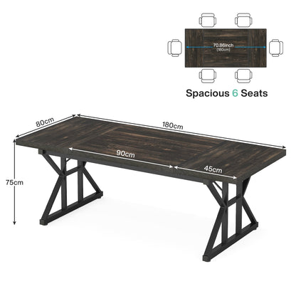 70.8-Inch Executive Desk, Large Computer Office Desk Workstation