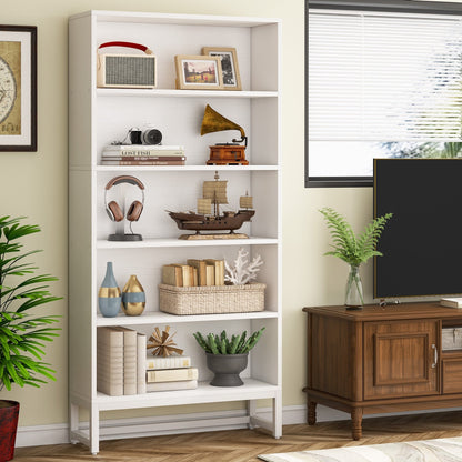 70.8 Inches Tall Bookcase and Bookshelf, 5-Tier Large Bookcases - 11.81D x 31.5W x 70.87H