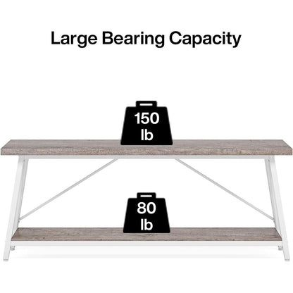 70.9 Inch Extra Long Sofa Table, Industrial Entry Console Table