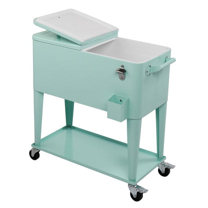 80QT Iron Spray Cooler with Shelf
