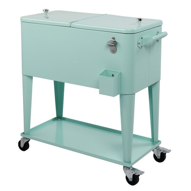 80QT Iron Spray Cooler with Shelf