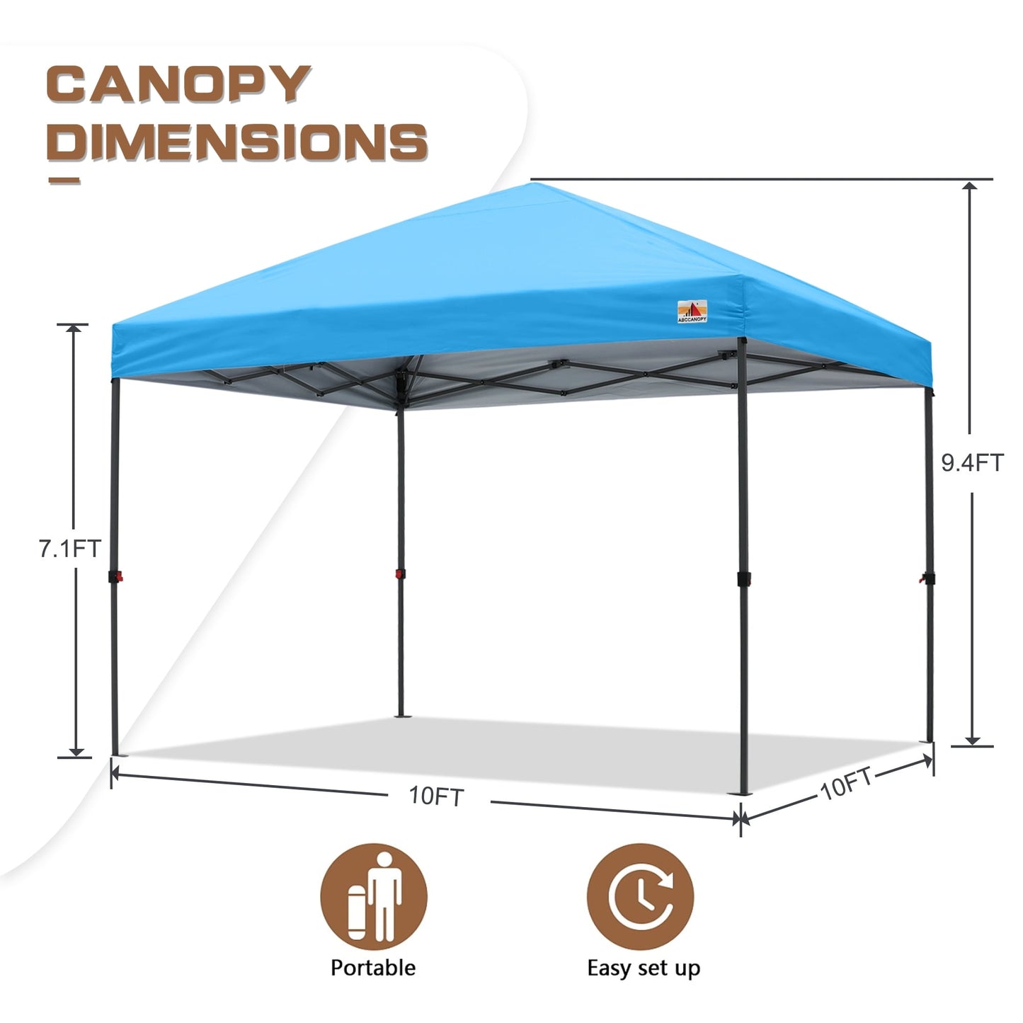 ABCCANOPY Durable Easy Pop up Canopy Tent Outdoor canopy tent
