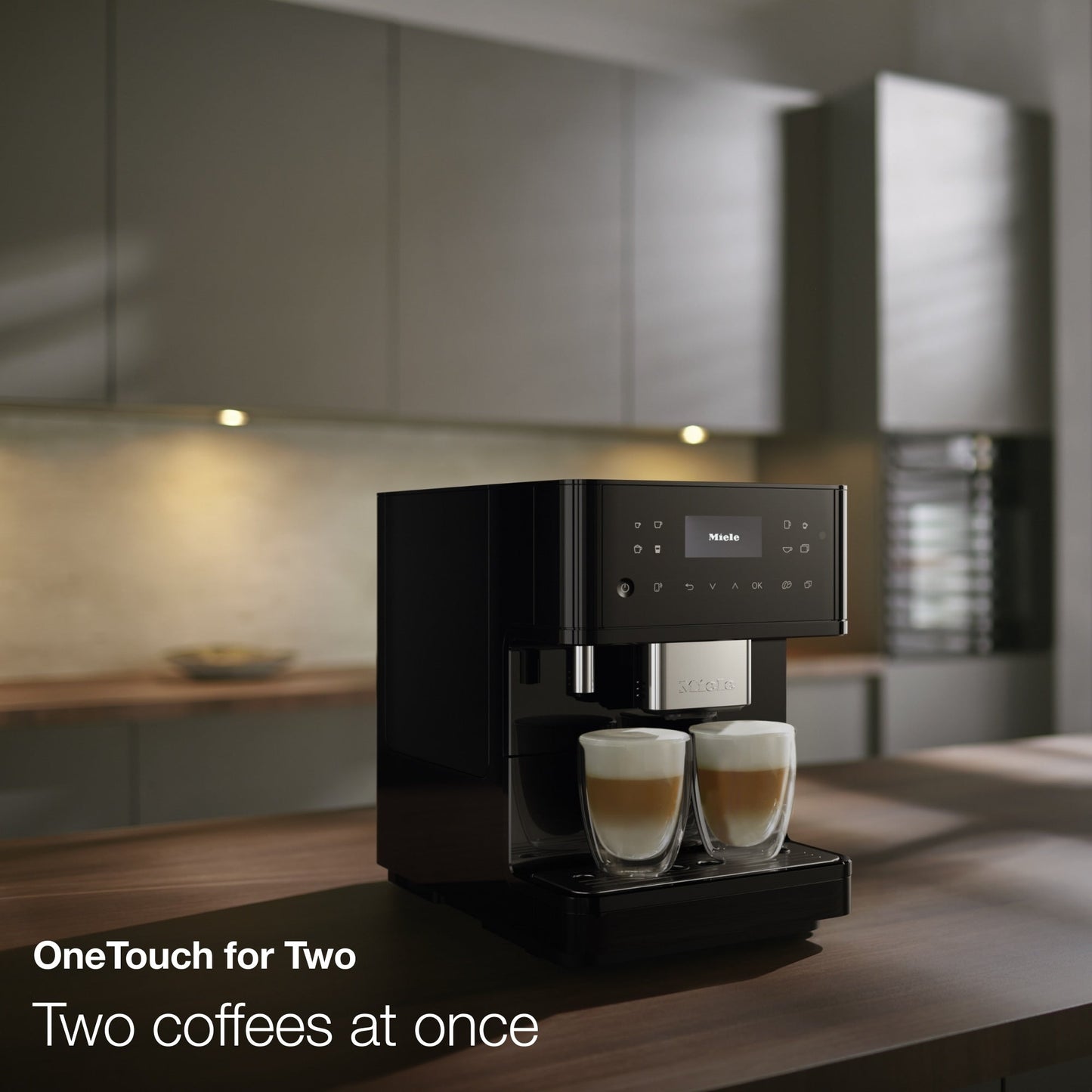 Miele CM 6160 MilkPerfection Countertop Coffee System- Obsidian black