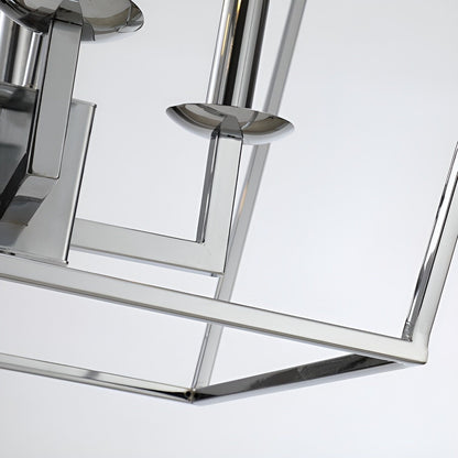 Candle Style Lantern Pendant Stairway or Kitchen Island Open Cage Chandelier - N/A