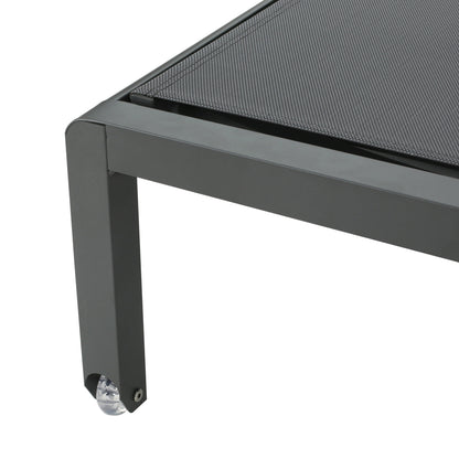 Cape Coral Outdoor Aluminum Chaise Lounge (Set of 2) by Christopher Knight Home - 77.56 D x 25.20 W x 11.80 H