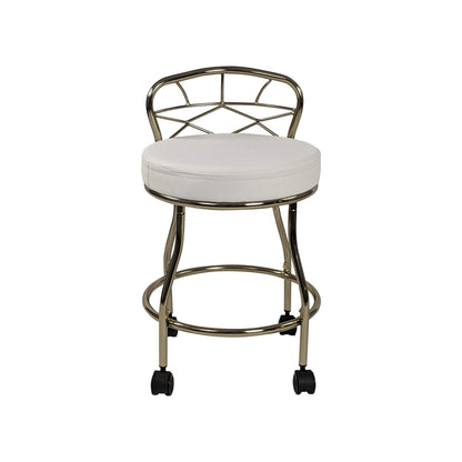 Carolina Living Diana X-Back Vanity Stool with Casters