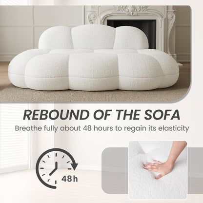 Cloud Shaped Couches for Living Room, Modern Comfy Compressed Sofa, Cloud Shaped Leisure Sofa for Bedroom, Apartment