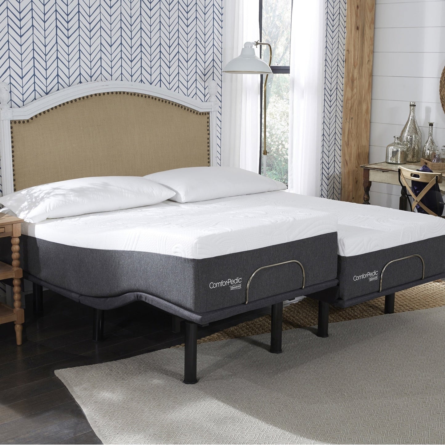 ComforPedic from BeautyRest 14-inch Mattress and Adjustable Bed Set