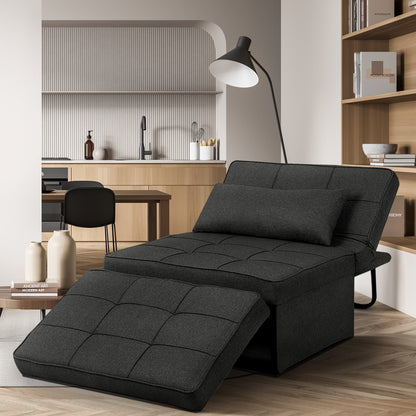 Convertible Sofa Bed Sleeper Sofa Chair Couch Folding Ottoman Recliner Chairs for Living Room