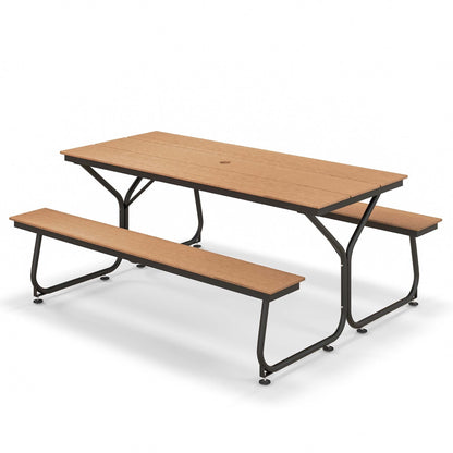 Costway 6FT Picnic Table Bench Set Outdoor HDPE Heavy-Duty Table for - See Details
