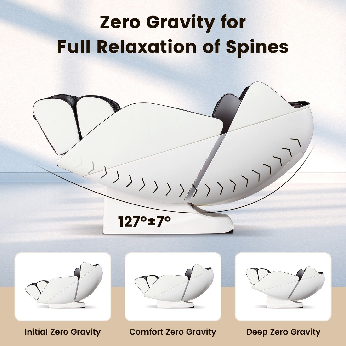 Costway Full Body Massage Chair with Voice Control Heat Foot Roller