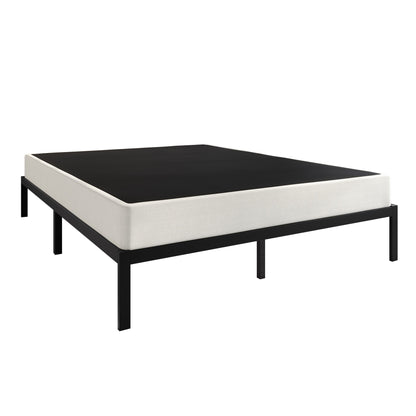 CraftPorch 5-Inch Metal Box Spring with Warm Grey Linen Cover