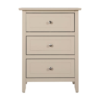 Daniel 3-drawer Transitional Wooden Nightstand