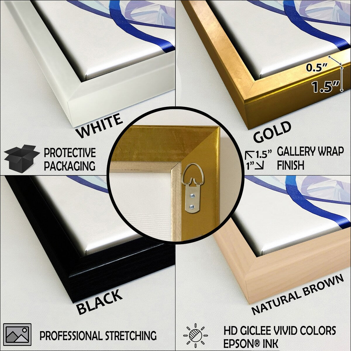 Designart White And Black Tranquility Unleashed III Abstract Marble Framed Wall Art Set Of 3 For Office Decor