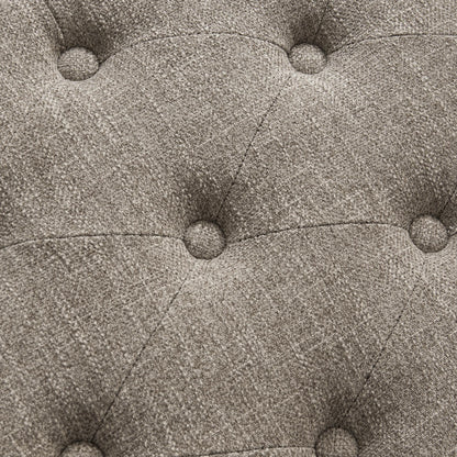 Entryway Shoe Bench Storage Bench Fabric Solid Wood, 43-inch Upholstered Bench for Living Room, Bedrooms