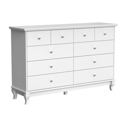 55.1 Wide Double Bedroom Dresser with Storage Drawers