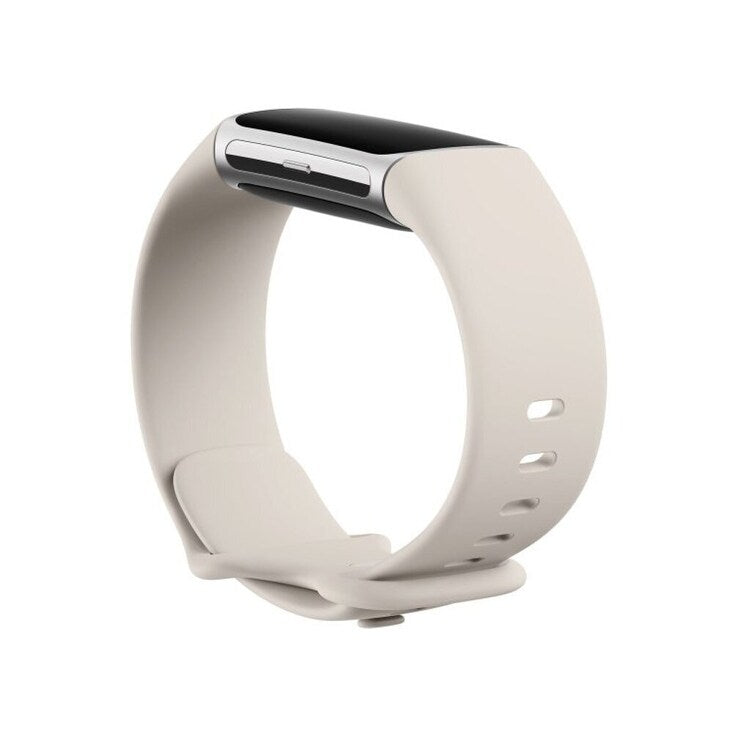 Fitbit Charge 6 Fitness Tracker in Porcelain/Silver Aluminum Finish