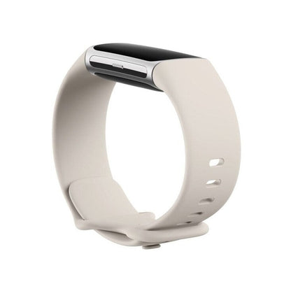 Fitbit Charge 6 Fitness Tracker in Porcelain/Silver Aluminum Finish