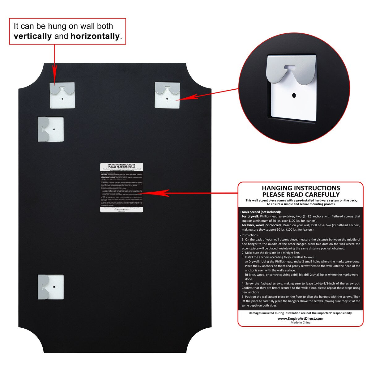 Frameless Rectangle Scalloped Beveled Wall Mirror, Bathroom, Vanity, Bedroom Mirror,1-beveled Edge - Clear