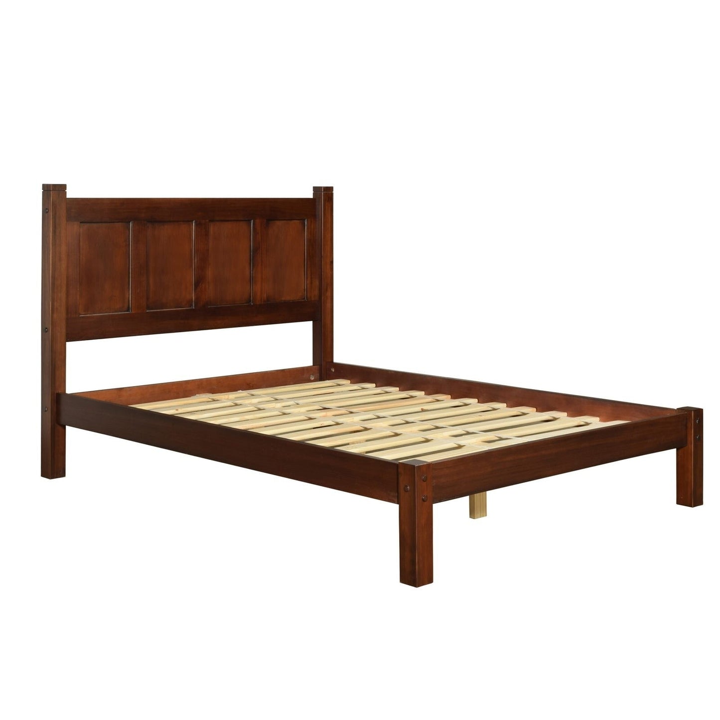 Grain Wood Furniture Shaker Solid Wood Panel Platform Bed