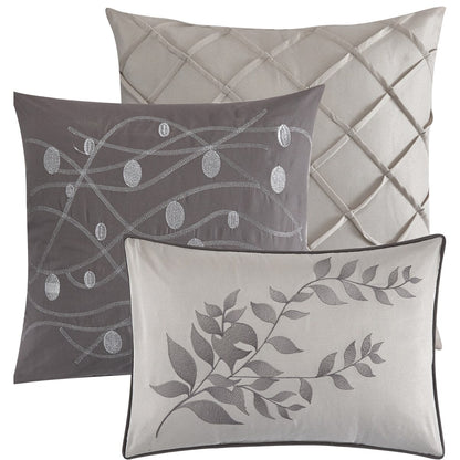 Nanshing Caspa 7 Piece Chic Leaf Design Comforter Set