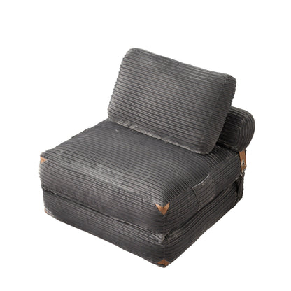 HOOOWOOO Modern Corduroy Fabric Folding Sofa Couch