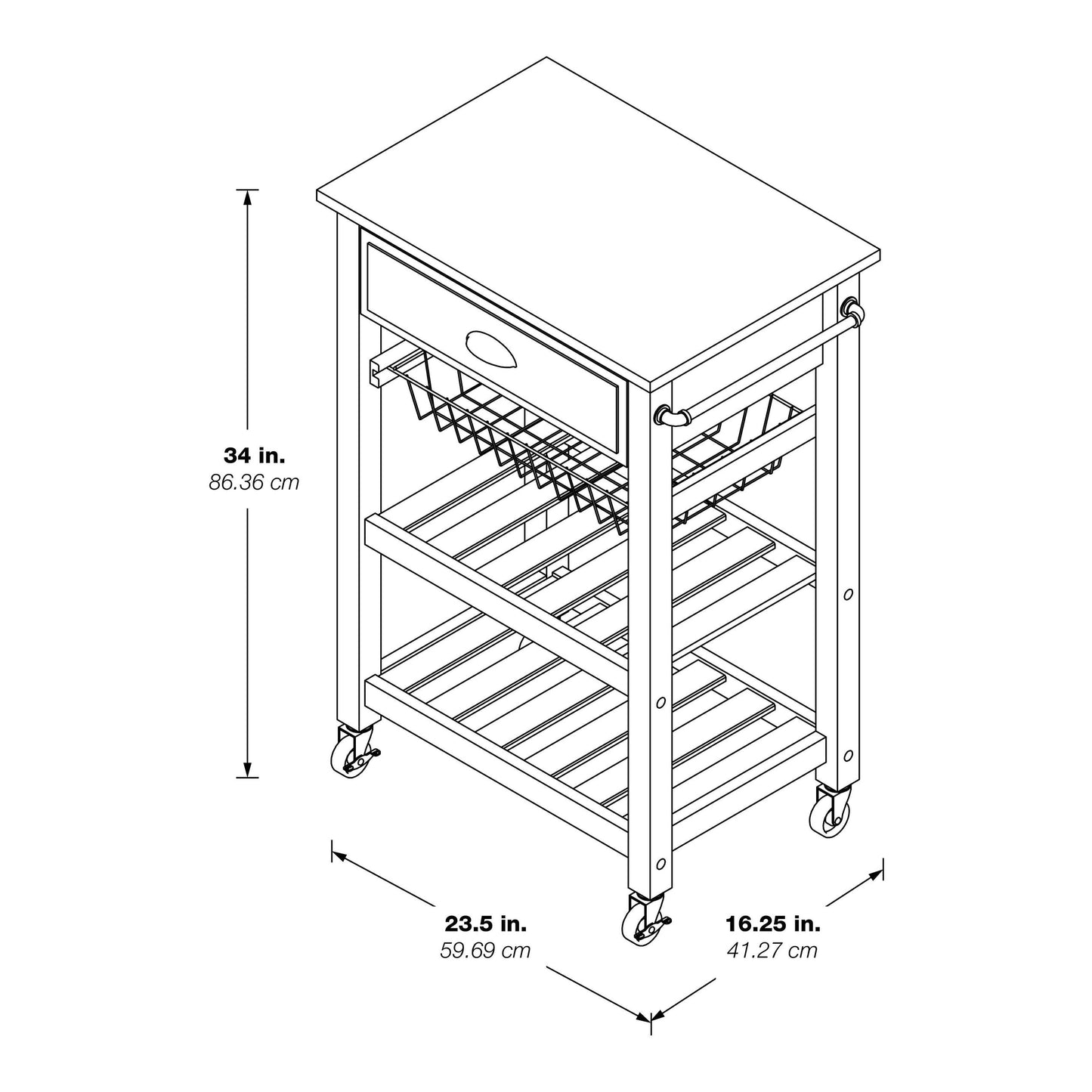 Hampton Kitchen Cart