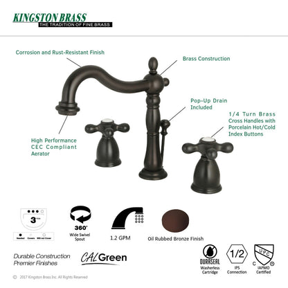 Heritage 8 in. Widespread Bathroom Faucet