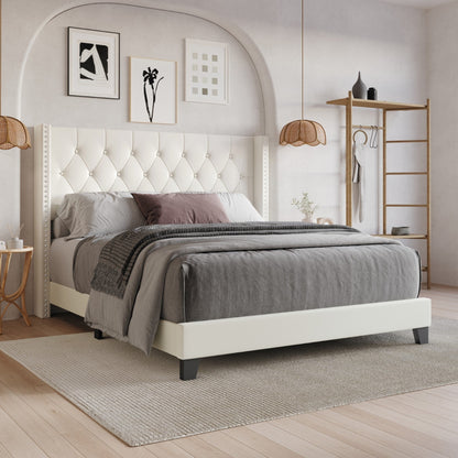 Homer Tufted Upholstered Panel Bed