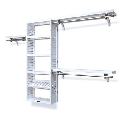 John Louis Home Solid Wood Reach-In Closet System White